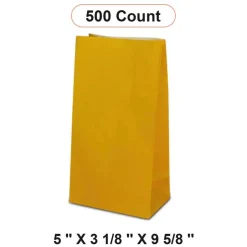 Colored Paper Treat Bags 5'' x 3 1/8'' x 9 5/8'' Wrap