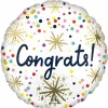 17" Colorful Sprinkle Congrats Foil Balloon