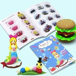 24 Colors Air Dry Clay, DIY Magic Clay with Tools and Munuals, Kids Toys Set for Boys and Girls