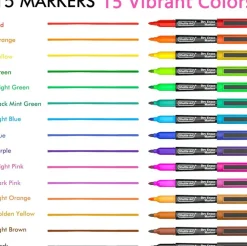 15 Colors Magnetic Whiteboard Dry Erase Markers