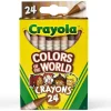 Colors of the World Crayons, 24 Colors