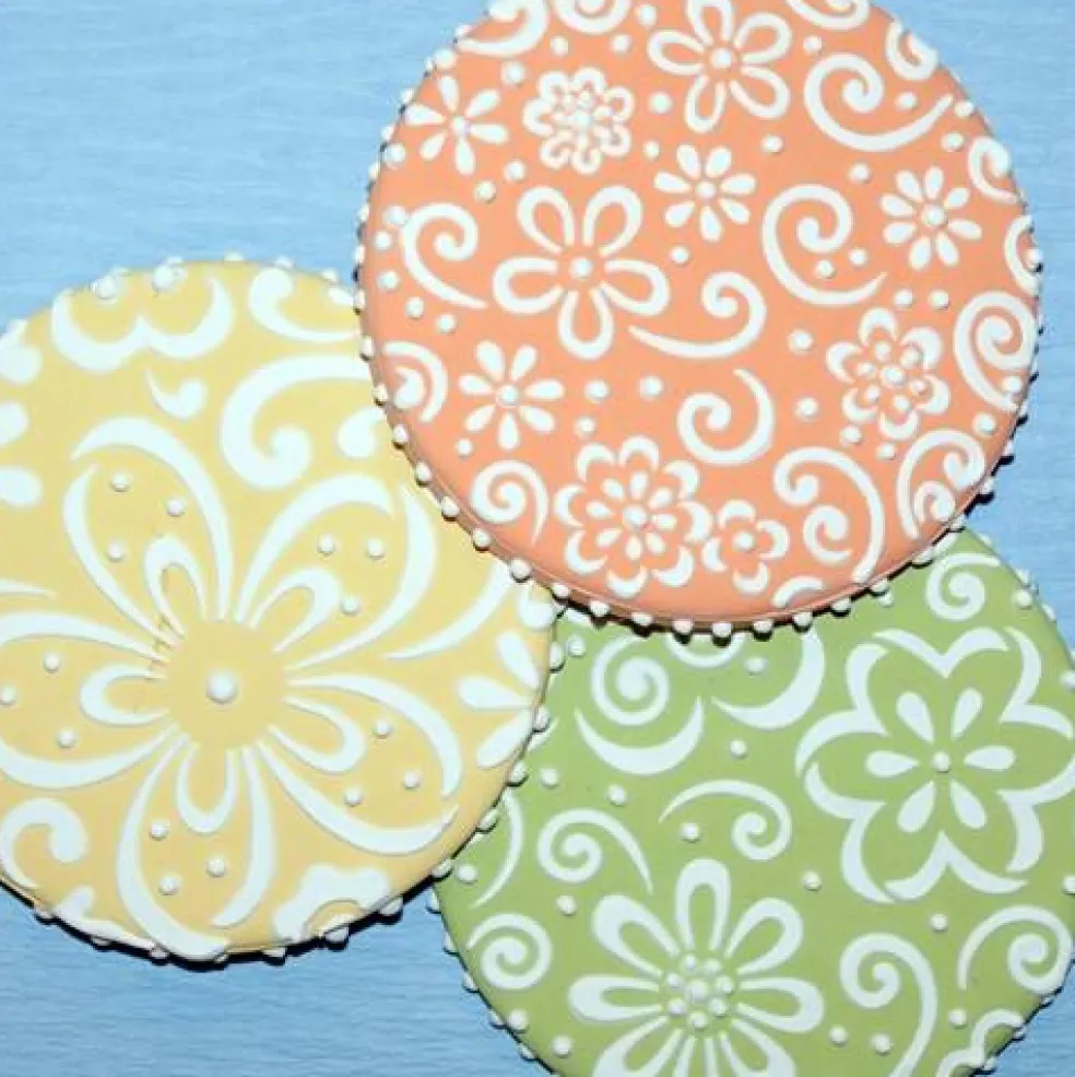 Color Splash Cookie Stencil Set | C896 by Designer Stencils | Cookie Decorating Tools |