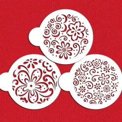 Color Splash Cookie Stencil Set | C896 by Designer Stencils | Cookie Decorating Tools |
