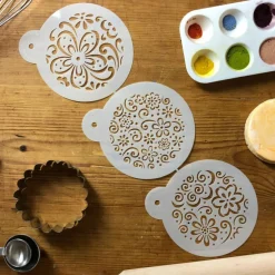 Color Splash Cookie Stencil Set | C896 by Designer Stencils | Cookie Decorating Tools |