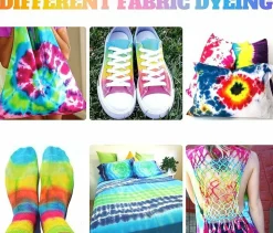 12-Color Tie-Dye Kit – Pre-Filled, Non-Toxic Fabric Dye Set for Kids – Permanent Tie-Dye Art Kit for Easy and Fun DIY Clothing & Fabric Projects
