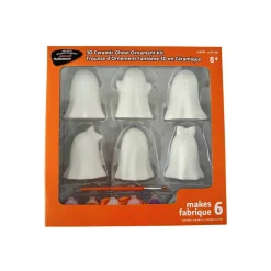 Color Your Own Ceramic Ghost Ornaments Kit by Creatology™