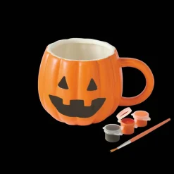 Color Your Own Ceramic Jack-o'-Lantern Mug Kit by Creatology™
