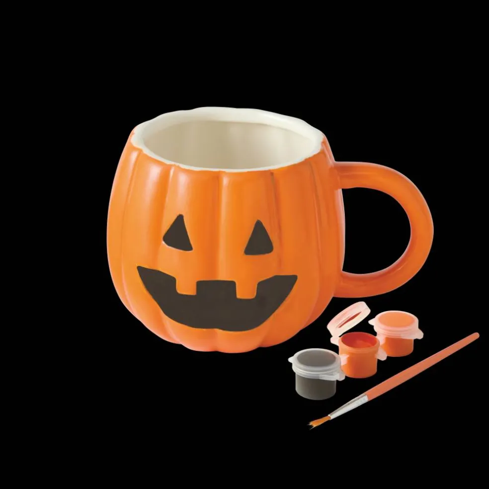 Color Your Own Ceramic Jack-o'-Lantern Mug Kit by Creatology™