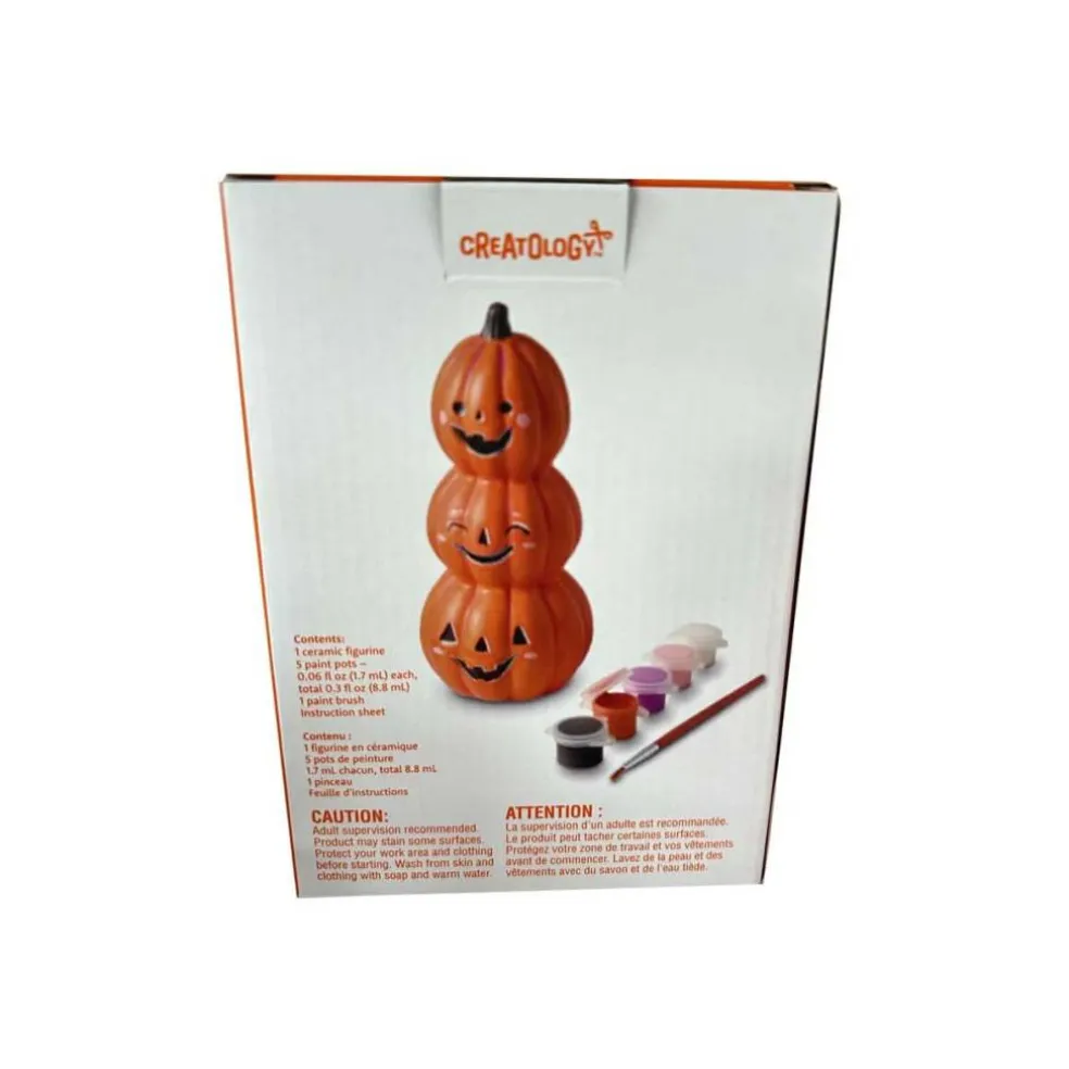 Color Your Own Ceramic Jack-o'-Lantern Figure Kit by Creatology™