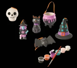 Color Your Own Witchy Ceramic Ornaments Kit by Creatology™