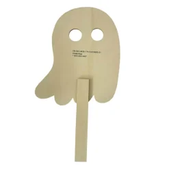 Color Your Own Wood Ghost Halloween Mask by Creatology™
