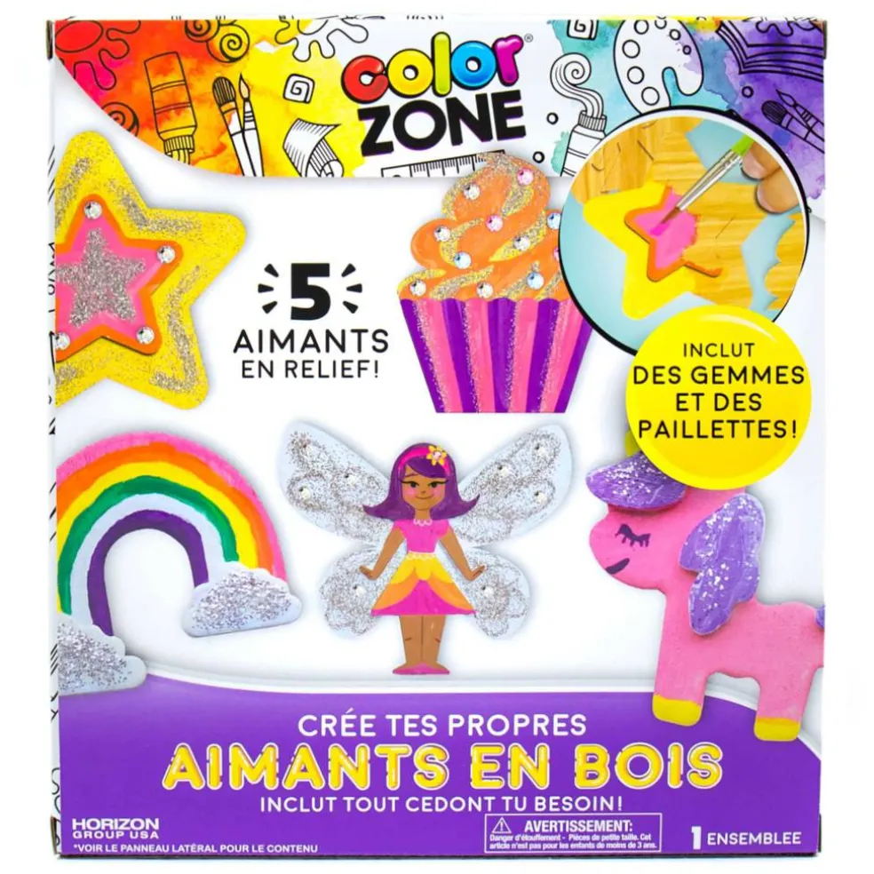Color Zone® Paint Your Own Wooden Magnets
