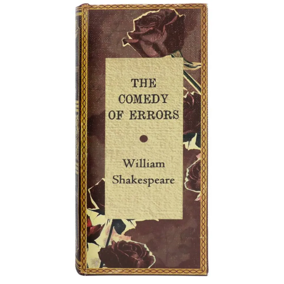 7.25" Comedy of Errors Shakespeare Decorative Tabletop Book Box by Ashland®