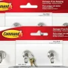 Command Key Rails, Total 2 Key Racks with 12 Command Strips, 2 Pack of 1 Rail, 4 Key Hooks on One Rail, Organize Damage-Free