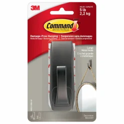 Command™ Large Decorative Metal Hook, Oil Rubbed Bronze