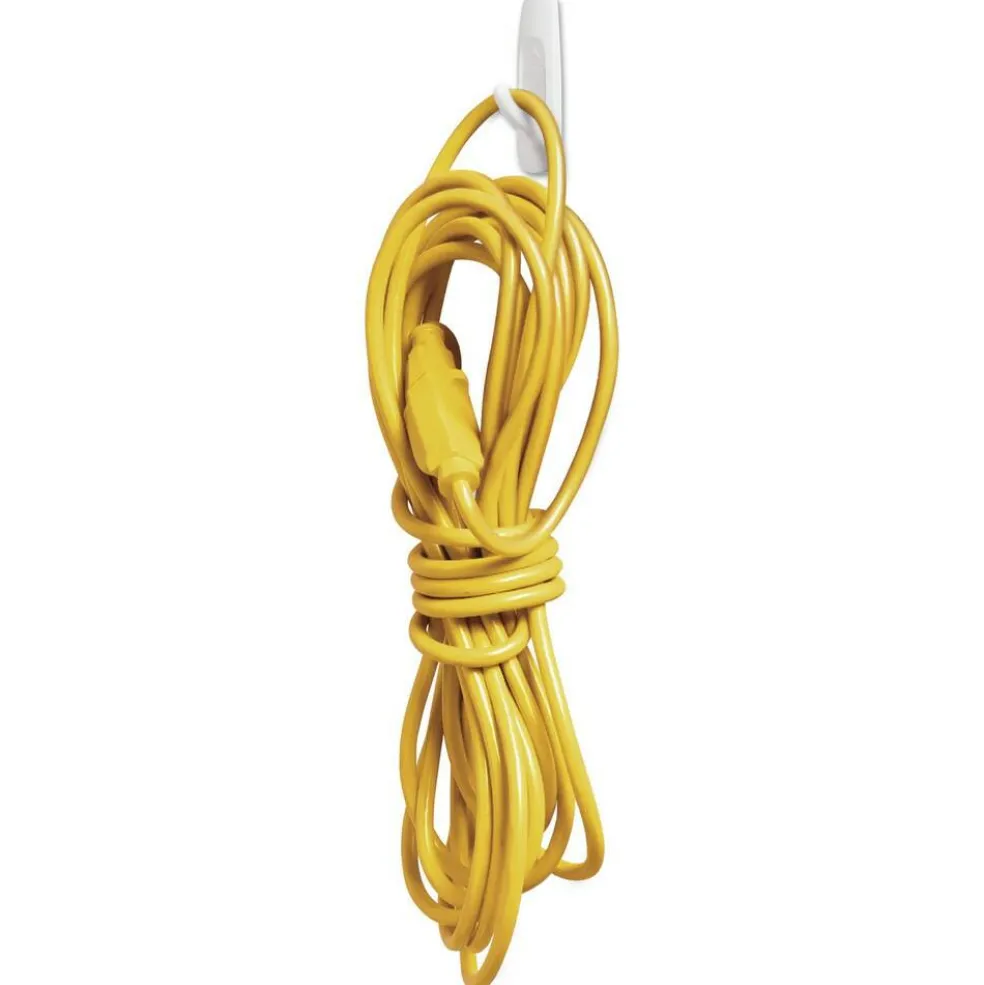 Command 3 lbs. Capacity Medium Plastic General Purpose Hooks - White (20/Pack)