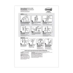 Command 3 lbs. Capacity Medium Plastic General Purpose Hooks - White (20/Pack)