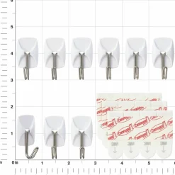 Command™ Small Wire Hooks, Clear