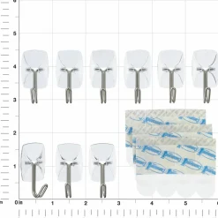 Command™ Small Wire Hooks, Clear