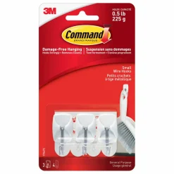 Command™ Wire Hooks, White