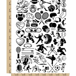 Competitive Athletic Sports Temporary Tattoo Water Resistant Fake Body Art Set Collection