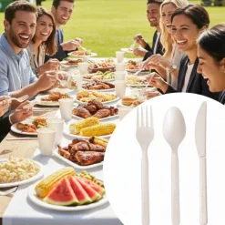 Compostable Disposable Plant Based Cutlery Set (100 Sets)