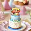 Confetti Birthday Cake Pop-up Greeting Card