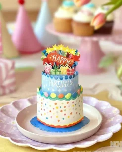 Confetti Birthday Cake Pop-up Greeting Card