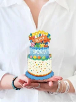 Confetti Birthday Cake Pop-up Greeting Card