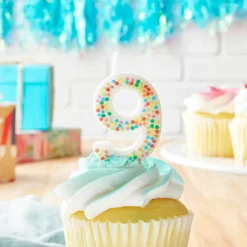 Confetti Number Birthday Candle by Celebrate It™