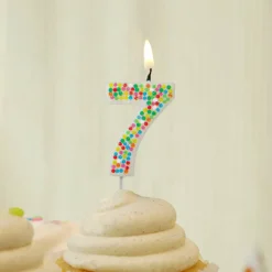 Confetti Number Birthday Candle by Celebrate It™