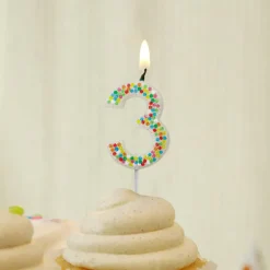 Confetti Number Birthday Candle by Celebrate It™