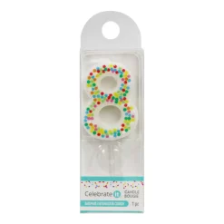 Confetti Number Birthday Candle by Celebrate It™