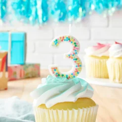Confetti Number Birthday Candle by Celebrate It™
