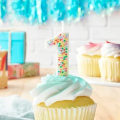 Confetti Number Birthday Candle by Celebrate It™