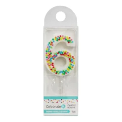 Confetti Number Birthday Candle by Celebrate It™