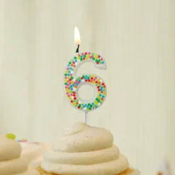 Confetti Number Birthday Candle by Celebrate It™