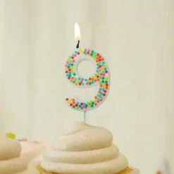 Confetti Number Birthday Candle by Celebrate It™