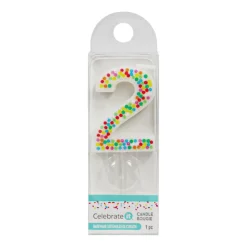 Confetti Number Birthday Candle by Celebrate It™