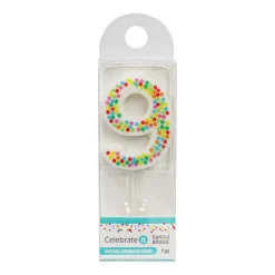 Confetti Number Birthday Candle by Celebrate It™