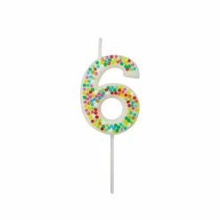 Confetti Number Birthday Candle by Celebrate It™
