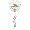 69" Confetti Sprinkle Happy Birthday Foil Balloon