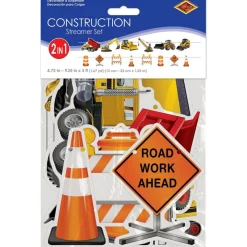 Construction Party Streamer Set