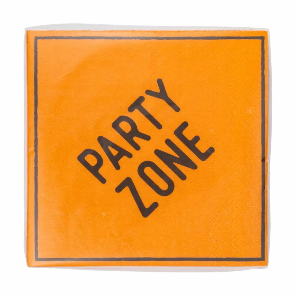 Construction Sign "Party Zone" Napkin
