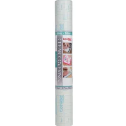 Con-Tact Clear Cover™ Clear Glossy Adhesive Covering, 18" x 50 ft.