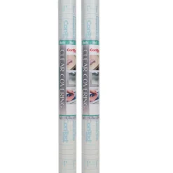 Con-Tact Clear Coverâ„¢ Clear Matte Adhesive Covering, 18" x 16 ft.