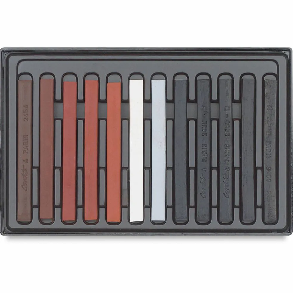 Conté à Paris Sketching Pastel Carrés - Sketching Colors, Set of 12