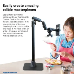 Cookie Decorator Projector Mount and Phone Holder by Arkon Mounts CDM2XMG5