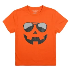 Cool Jack-o'-Lantern Face Youth T-Shirt