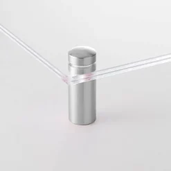 Cool Modern Frames Clear Acrylic Float Frame with Silver Hardware